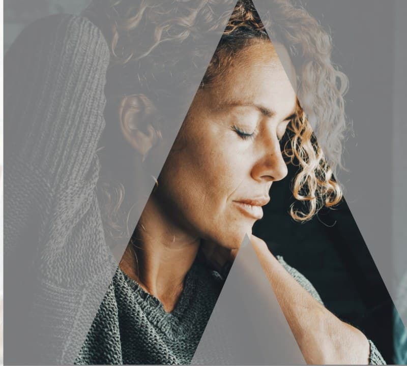 A woman in chronic pain, from the Painful Conversations series by AGENCY and the University of Bath
