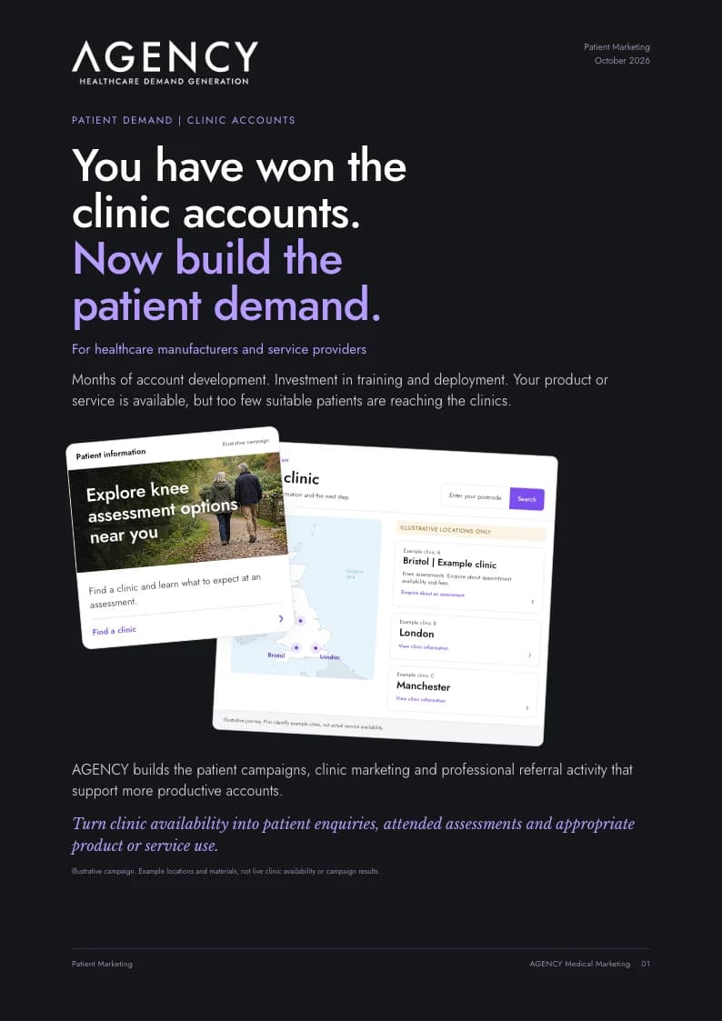 Patient marketing brochure cover