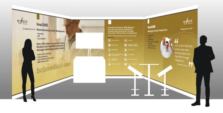 HepCARE at Rewired 2025 | Stand design visualisation